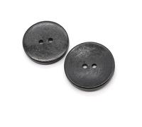 Coser Botones 10 botones redondos de madera de 2/4 agujeros de 10-38 mm for ropa, abrigos, decoraciones, accesorios de costura, 5 colores opcionales.(TYPE-H,10pcs 11.5mm)