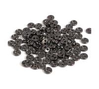 Coser Botones 50 mini botones de metal de 3/4/5 mm for bricolaje, hebillas redondas de 2 agujeros, botones hechos a mano for hacer tarjetas, scrapbooking y costura.(Metal,4.0mm)