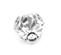 Coser Diamantes de Imitación, Oro Coser en Diamantes de Imitación Adornos 3D Antiarañazos, una Sola Garra, Transparente, Coser en Diamantes de Imitación, Piezas de Accesorios de