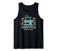 Coser Happy Cute máquina de Coser Corazones Florales Camiseta sin Mangas