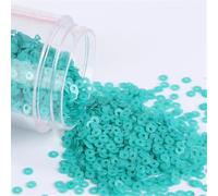 coser lentejuelas, 3000 piezas/paquete de 3 mm color esmerilado redondo s pulido opaco suelto ss costura boda artesanía prendas accesorios(Matting Turquoise)