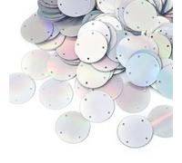 coser lentejuelas, 4 agujeros plateados for manualidades, 50 g, planos, grandes, redondos, for ropa, bolsos, accesorios, bricolaje, copos dorados y negros, 20/25/35 mm(F 25mm)