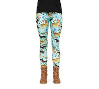 cosey Bunte bedruckte Tiermuster Leggings, Dackel, Talla única para Mujer