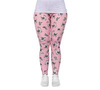 cosey Bunte bedruckte Tiermuster Leggings, Lama y Cactus, Talla única para Mujer