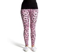 cosey - Leggings Coloridos Impresos (Talla única) - Design Estampado de Leopardo 4