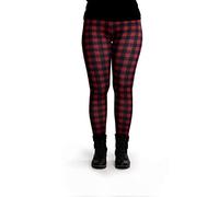cosey - Leggings Coloridos Impresos (Talla única) - Design Lumberjack Red