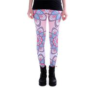 cosey - Leggings Coloridos Impresos (Talla única) - Mandala Flores Turquesas