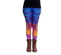 cosey - Leggings Coloridos Impresos (Talla única) - Pavo Real