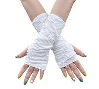 COSFAN 1 Par de Guantes de Halloween sin dedos,Guantes góticos punk,Decoración de Halloween Guantes mendigo,Guantes de trapo para Cosplay Costume