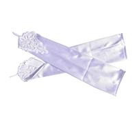 COSFAN Guantes de Raso con Dedos de Gancho para Mujer,Guantes Largos Flapper de Noche para Ópera,Guantes Retro de Codo para Fiestas de los Años 20 Accesorios