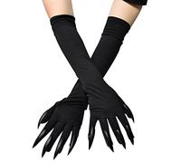 COSFAN Halloween de disfraces de uñas largas Guantes,Monster Paws Guantes,Cosplay Fantasma Bruja Diablo Guantes de la pata,Festival Divertido Guantes