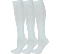 COSHAL® 3 pares de calcetines de algodón para niñas, calcetín de regreso a clases, uniformes de fiesta, ajuste cómodo
