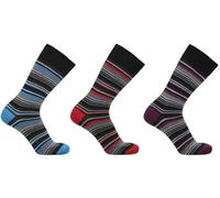 COSHAL® 3 pares de calcetines de vestir para hombre de alta calidad con algodón, clásicos, adecuados para ropa de trabajo y casual, transpirables, con argyle y negro, múltiples tallas de calcetines