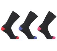 COSHAL® 3 pares de calcetines de vestir para hombre, ricos en algodón, clásicos, adecuados calcetines masculinos para el trabajo, uso casual, transpirables, elegantes de rombos y negros, múltiples