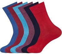 COSHAL® Calcetines anchos para mujer diabética, peine de miel, puño suave, agarre no elástico, aptos para edema con puntera sin costuras para pies hinchados, Mezcla de colores (6 pares), talla única