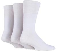 COSHAL® Calcetines anchos para mujer diabética, peine de miel, puño suave, agarre no elástico con puntera sin costuras, sensación acogedora, pies hinchados, Blanco (3 pares), talla única