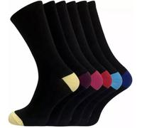 COSHAL® Calcetines para Diabéticos para Mujer Calcetines Crew para Mujer Calcetines Anchos de Algodón Elástico con Parte Superior de Panal de Miel Calcetines de Parte Superior Holgada para Mujer