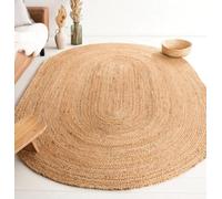 COSHANO Alfombra de Yute Natural Trenzada a Mano con Forma Ovalada para Pasillo, Sala de Estar, salón, habitacón, decoración de área 100% Fibra Natural. (200x300cm)