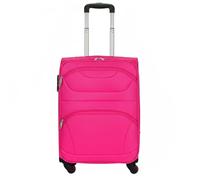 COSHANO Maleta de Cabina Trolley de Tela Equipaje de Mano Viaje avión 4 Ruedas Giratorias Muy Ligera y Resistente Maletin de piloto (Rosa)