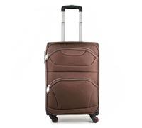 COSHANO Maleta de Cabina Trolley de Tela Equipaje de Mano Viaje avión 4 Ruedas Giratorias Muy Ligera y Resistente Maletin de piloto (Marron)