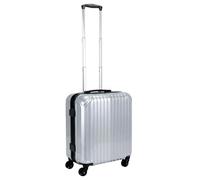 COSHANO Maleta Trolley Equipaje de Mano Comercial piloto Medico Maletin con 4 Ruedas 360 y con 3 Compartimientos (Plata)