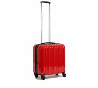 COSHANO Maleta Trolley Equipaje de Mano Comercial piloto Medico Maletin con 4 Ruedas 360 y con 3 Compartimientos (Rojo)