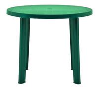 COSHANO Mesa de Jardín Redonda 90cm de recina Auxiliar Exterior desmotable portátil, Camping, terraza, Acampada, Playa. (Verde)