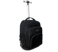 COSHANO Mochila con Ruedas Escolar Carro para el Colegio Niña Niños Grande Bolsas Escolares Trolley Bag Infantil Patineta (Negro)