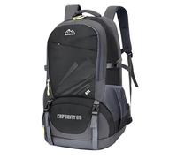 COSHANO Mochila de Senderismo para Viajes Montañismo Escalada Camping Trekking 65L Hombres Mujeres macuto Impermeable, 60cm x 35cm x 20cm. (Negro)