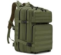COSHANO Mochila Tácticas Militar, 50L Bolsa equipaje de mano, cabina, Crossfit, Plegable Impermeable Supervivencia, Montañismo, Senderismo, Trekking, Acampada, Aventura o Viajes avión (Verde)