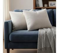 COSHANO Pack 2 Cojín para sofá, Cama, Silla, 30x50cm, con Cremallera, Incluidas 2 Suaves Fundas y 2 Rellenos Rectangular Hecho en España (Gris)