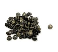 Coshar 100 tachuelas redondeadas de madera de bronce antiguo para decoración de muebles y tapicería