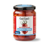 Così Com'è Datterino Rosso, tomate rojo Datterino en agua de mar, tomates italianos, 350 g de cristal + lata de 400 g de Polpa di Pomodoro