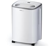 Cosi Home Deshumidificador 12L/día con Sensor de Humedad, Pantalla Digital, Temporizador de 24H, Tanque de Agua de 2.5L y Tubo para Drenaje. 3 Modos y 2 Velocidades. Seca Ropa y Elimina Humedad