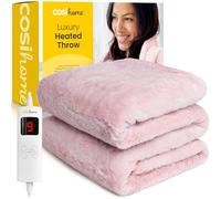 Cosi Home Manta Electrica Termica Premium Ultra Suave, 9 Niveles de Calor, Temporizador, Mando Extraible, Lavable en Lavadora, 180 x130 cm - Rosa