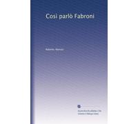 Così parlò Fabroni