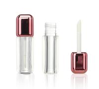 COSIDEA 14 tubos cuadrados de oro rosa de 7 ml para brillo de labios con varita gruesa
