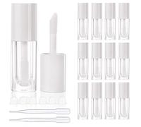 COSIDEA 14 tubos vacíos de brillo de labios de 6 ml para brillo de labios, recipientes de brillo de labios blancos