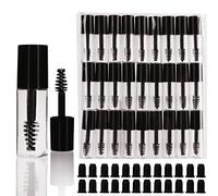 COSIDEA 29 tubos vacíos de máscara de pestañas de 3 ml y varita para aceite de ricino, tamaño pequeño de muestra para crecimiento de pestañas, 29 PCS, 87 Piece Set