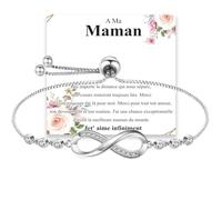 Cosie Lily Bracciale da Donna in Argento 925 Bracciali Infinito Massiccio,Gioielli in da Femmina Regali per la festa della Mamma Regalo di Compleann