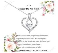 Cosie Lily Regalo del Día de la Madre Infinito Amor Colgante Plata de Ley 925 Collar Regalo Mujer,Regalos Para Esposa/Madre/Novia/Mamá más Importante de mi Vida Regalos Cumpleaños