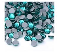 Cosiendo el diamante de cristal, Diamantes de imitación de vidrio termoadhesivos dorados con parte trasera plana for planchar, multicolor, en varios tamaños for decoraciones.(En8 Zircon,SS12 1440pcs)