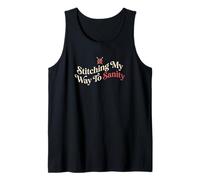 Cosiendo Mi Camino A La Sanidad Tejer Hobbyist Camiseta sin Mangas