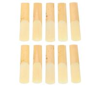 Cosiki 10 Cañas de Saxofón Alto 2.5, Accesorios de Viento de Madera para Saxofón Plano Mi con Caja Transparente, Ideal para Principiantes, Educadores, Estudiantes, Músicos Profesionales