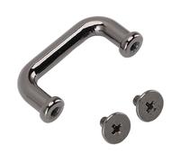 Cosiki 20 Sets Arch Bridge Hebilla, 21x10.5x7mm Electroplatando el Anillo D Conector de Correa de la Cadena de Hebilla para la Bolsa de Bolso, Instalación Fácil, Apariencia Exquisita, Uso (Negro