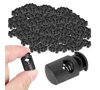 Cosiki 300 Uds. Cerraduras de Cordón de Resorte de Nailon Duradero para Apretar Cuerda y Seguridad para Equipaje Mochilas Accesorios de Ropa (nailon 2)
