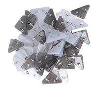 Cosiki 50 Clips de Papel de Plástico, Clips Transparentes Triangulares para Documentos, con Diseño Resistente y Duradero para Libros, Papeles de Prueba, Billetes