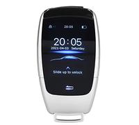 Cosiki Ajuste LCD para Llave Inteligente, Entrada Remota sin Llave con Pantalla Táctil para Botón de Arranque y Parada del Motor, Coches de 2 Pulgadas de Alta Resolución (Silver)