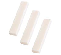 Cosiki Almohada para Cuerdas de Nuez de Hueso de Búfalo para Guitarra, Ligera y de Mano de Obra Fina, para Guitarristas y Bajistas, 52x6x10mm (3PCS)