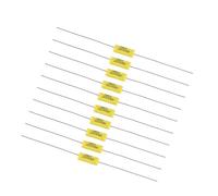 Cosiki Amplificador de Radio Condensador de Película de Poliéster Axial de 10 Piezas con Rendimiento Estable para Profesionales de la Electrónica
